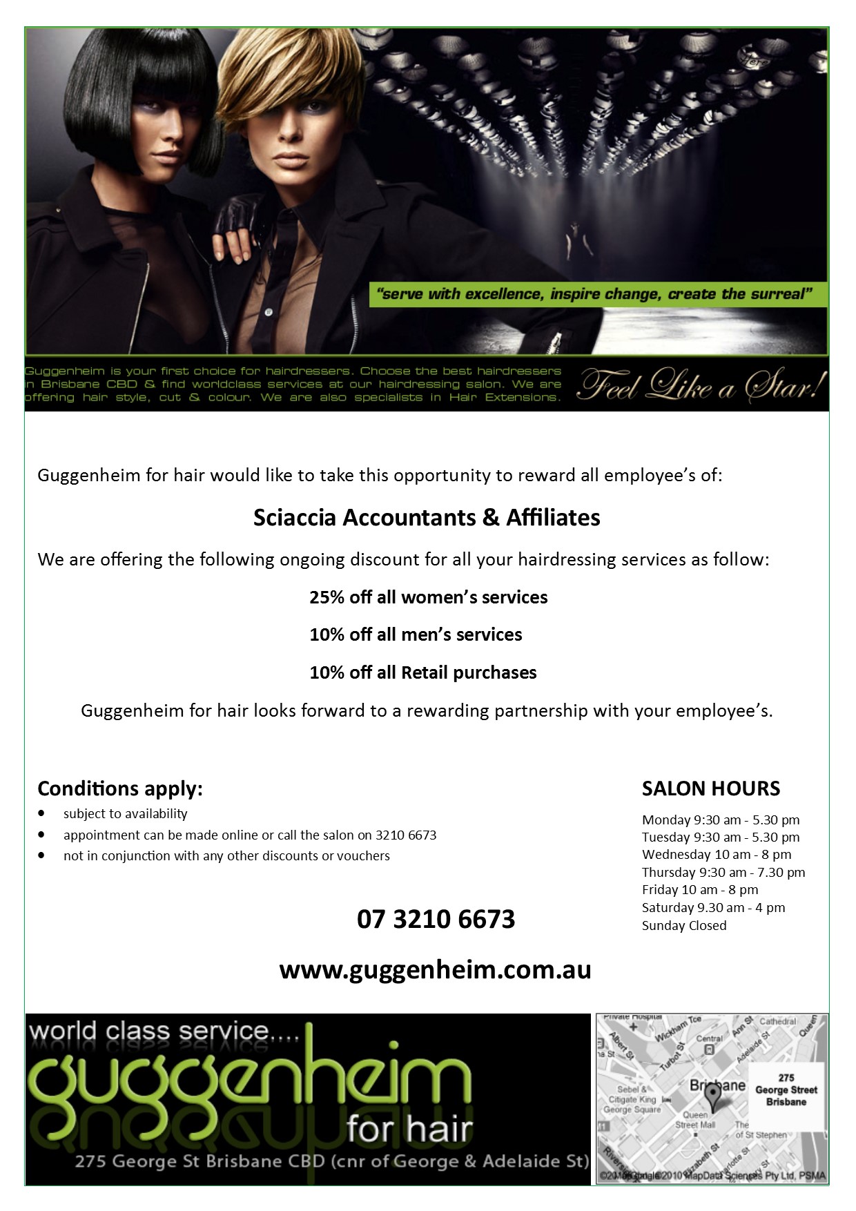 Email Flyer for Sciaccia Accountants & Affiliates